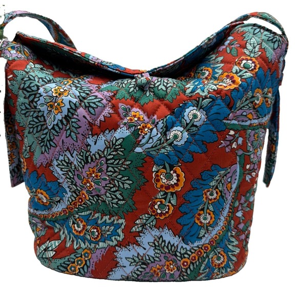 Vera Bradley Handbags - NEW Vera Bradley Astoria Shoulder Bag in Flowers & Feathers Pattern Quilted NWT